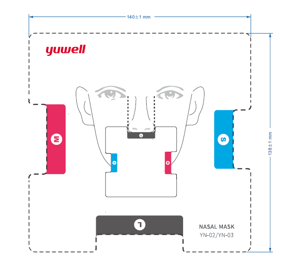 Μάσκα Ρινική YN-01 Yuwell - Image 3
